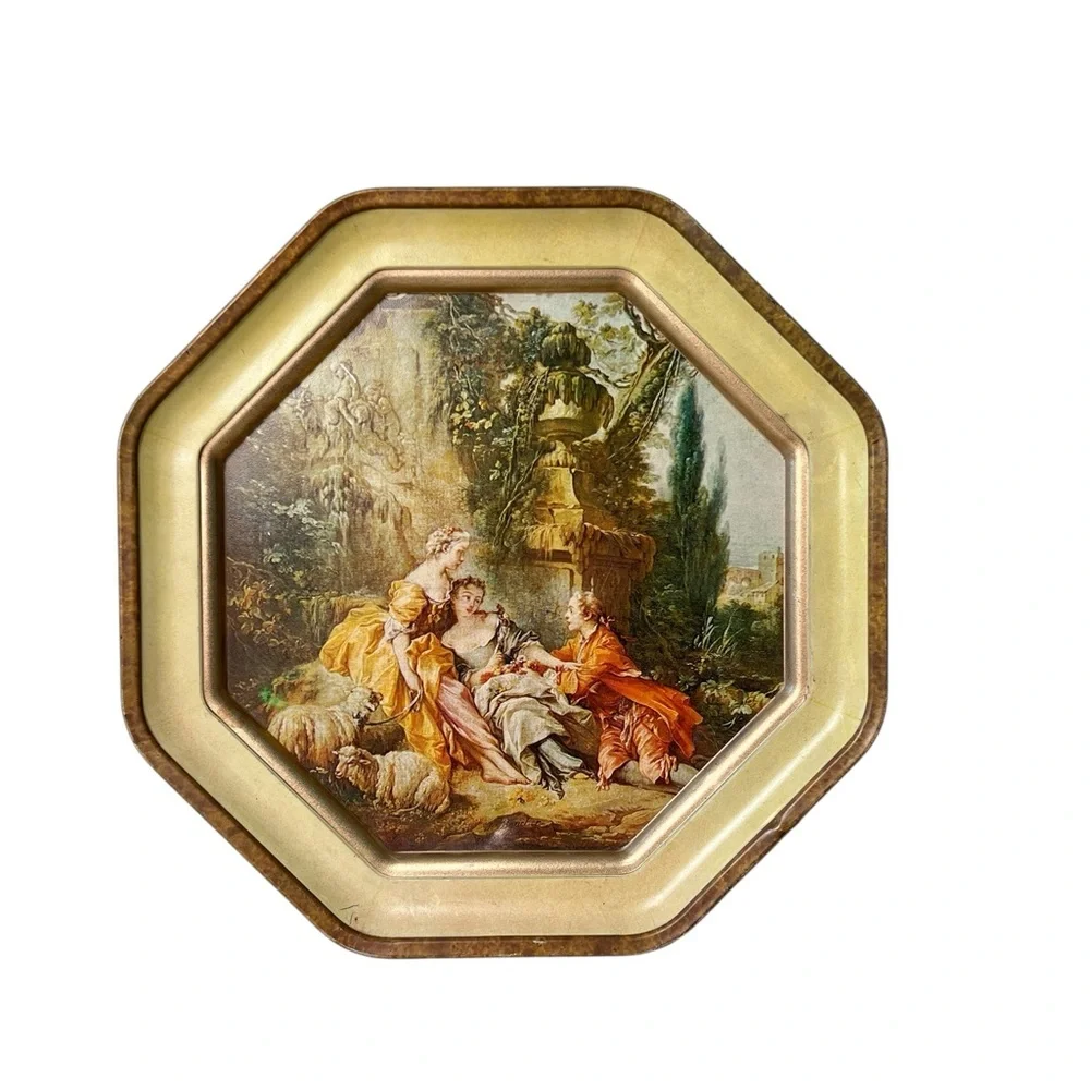 Vintage Sunshine Biscuits Collectible Tin Rococo Style Francois Boucher The Nest